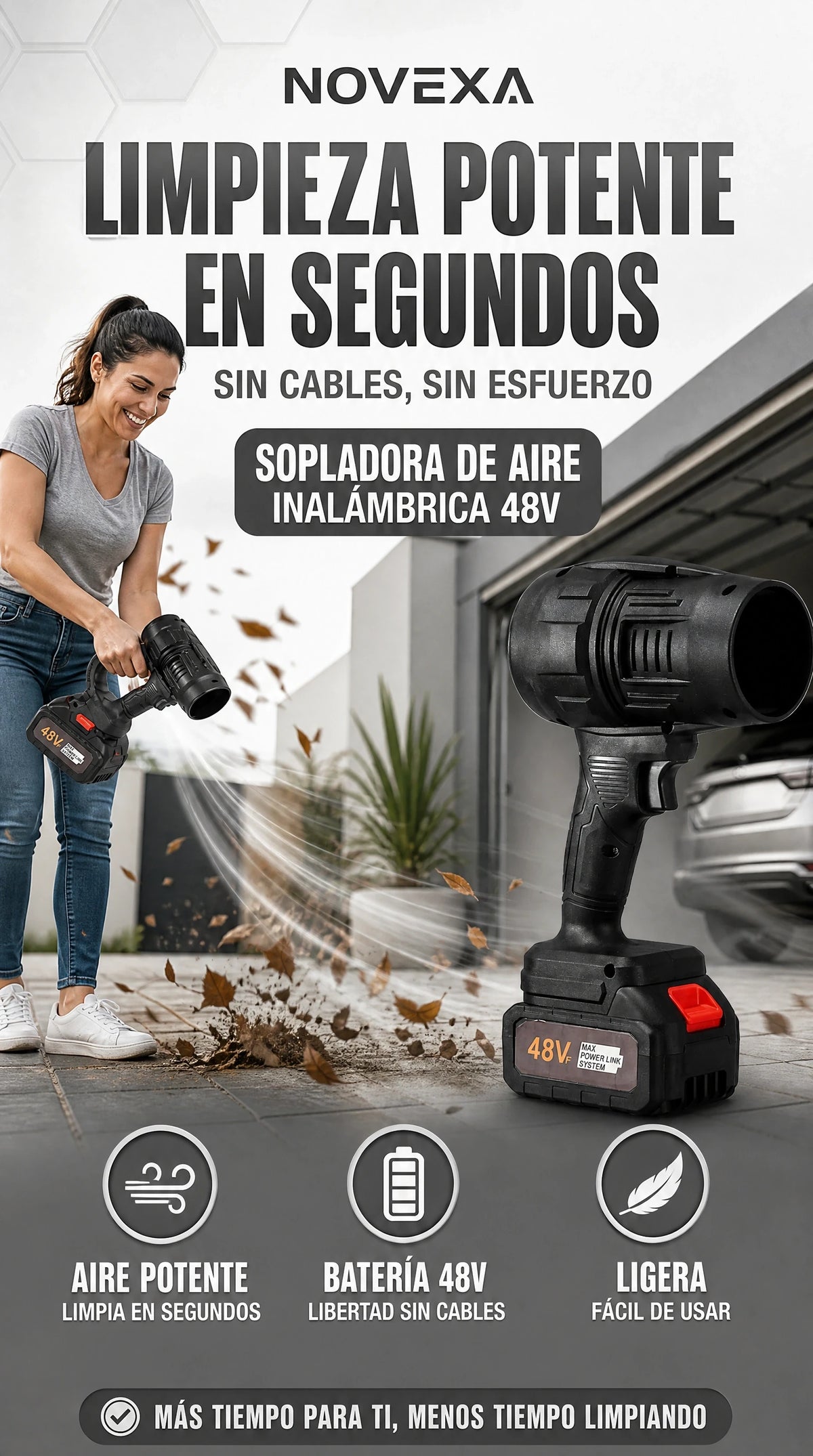 Sopladora De Aire Portatil De 48v